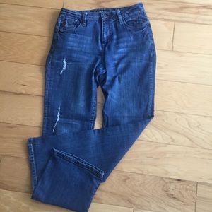 Salt Works Women's Boot Cut Jeans - Blue